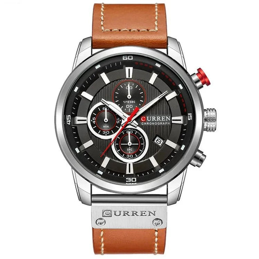 Orologio da polso casual conturino in pelle PU da uomo - Orologio uomo ATREND