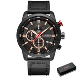 Orologio da polso casual conturino in pelle PU da uomo - Orologio uomo ATREND