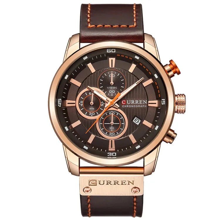 Orologio da polso casual conturino in pelle PU da uomo - Orologio uomo ATREND