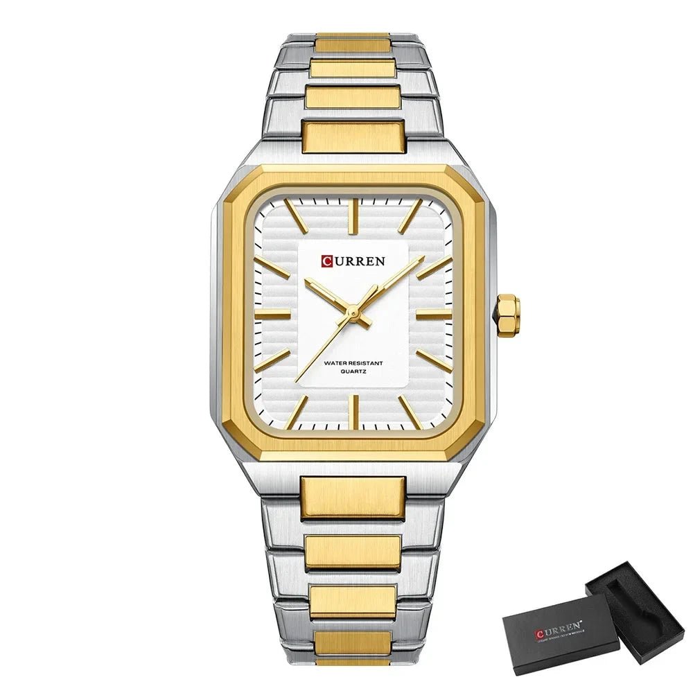 Orologio da polso casual in acciaio inox al quarzo da uomo - Orologio uomo ATREND