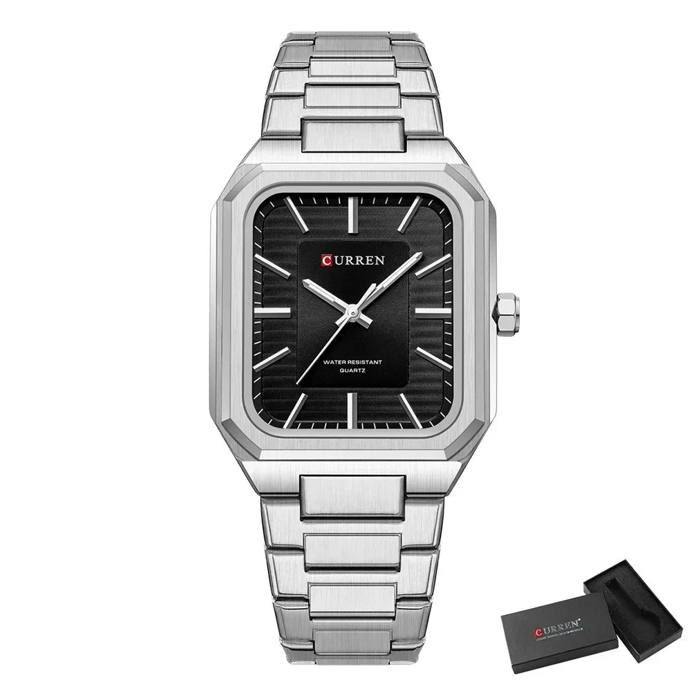 Orologio da polso casual in acciaio inox al quarzo da uomo - Orologio uomo ATREND