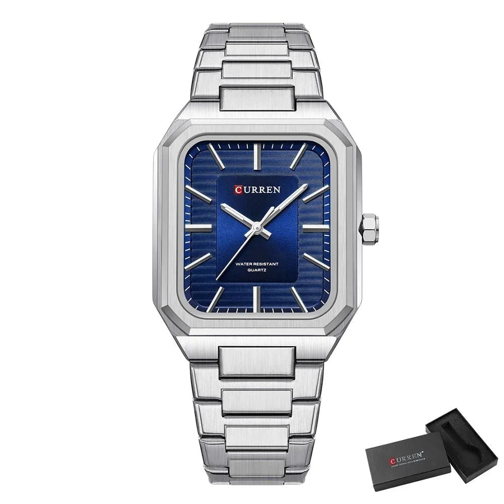 Orologio da polso casual in acciaio inox al quarzo da uomo - Orologio uomo ATREND