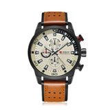 Orologio da polso casual con cinturino in pelle PU da uomo - Orologio uomo ATREND
