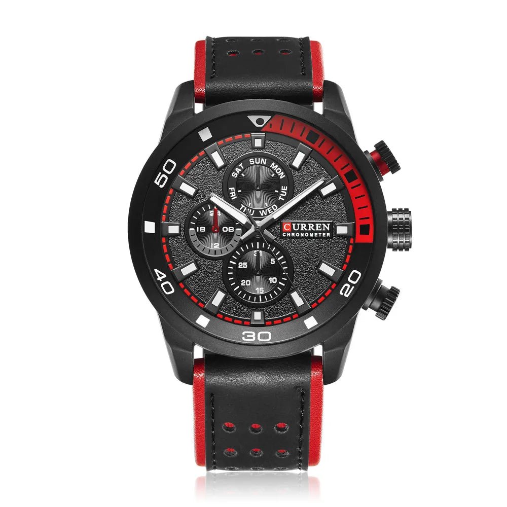 Orologio da polso casual con cinturino in pelle PU da uomo - Orologio uomo ATREND
