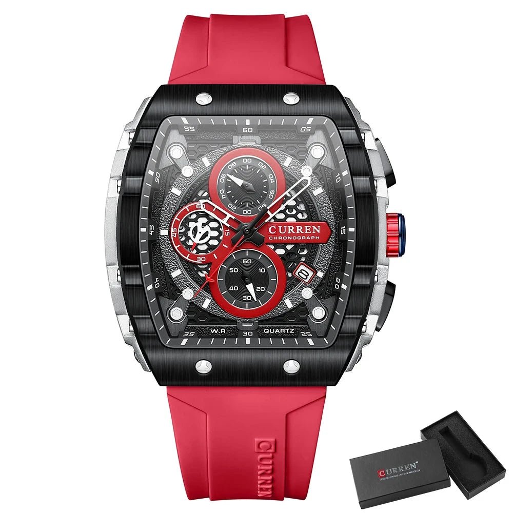 Orologio da polso casual con cinturino in silicone da uomo - Orologio uomo ATREND