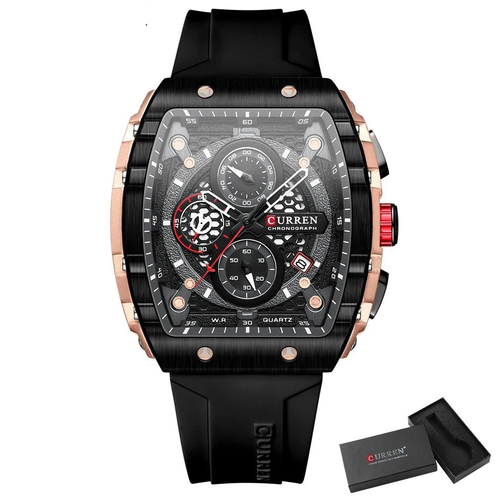 Orologio da polso casual con cinturino in silicone da uomo - Orologio uomo ATREND