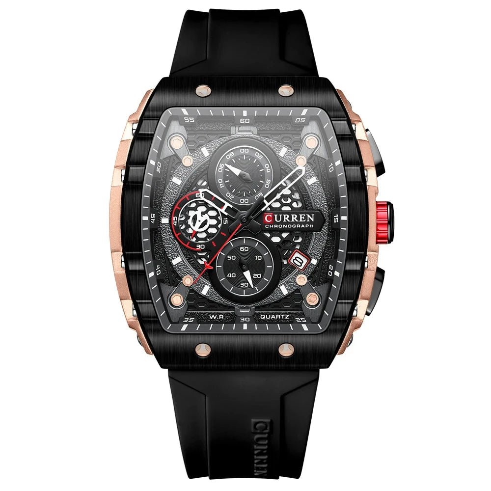 Orologio da polso casual con cinturino in silicone da uomo - Orologio uomo ATREND