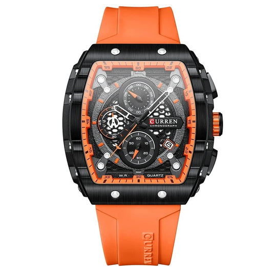 Orologio da polso casual con cinturino in silicone da uomo - Orologio uomo ATREND