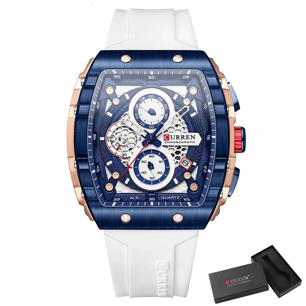 Orologio da polso casual con cinturino in silicone da uomo - Orologio uomo ATREND