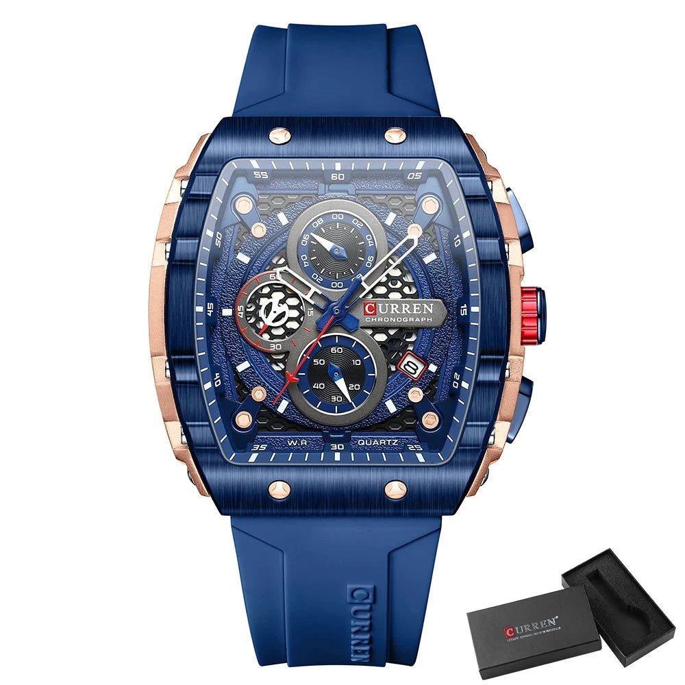 Orologio da polso casual con cinturino in silicone da uomo - Orologio uomo ATREND
