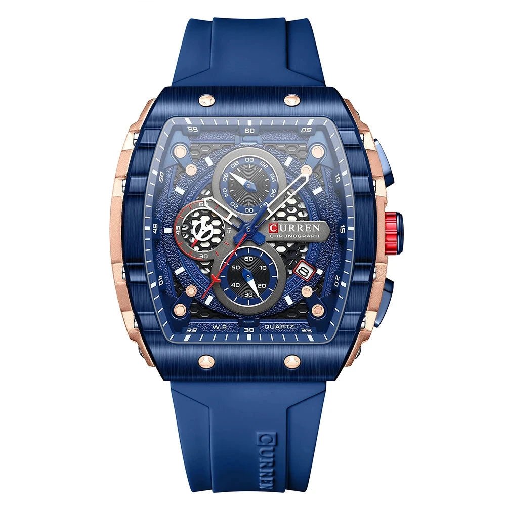 Orologio da polso casual con cinturino in silicone da uomo - Orologio uomo ATREND