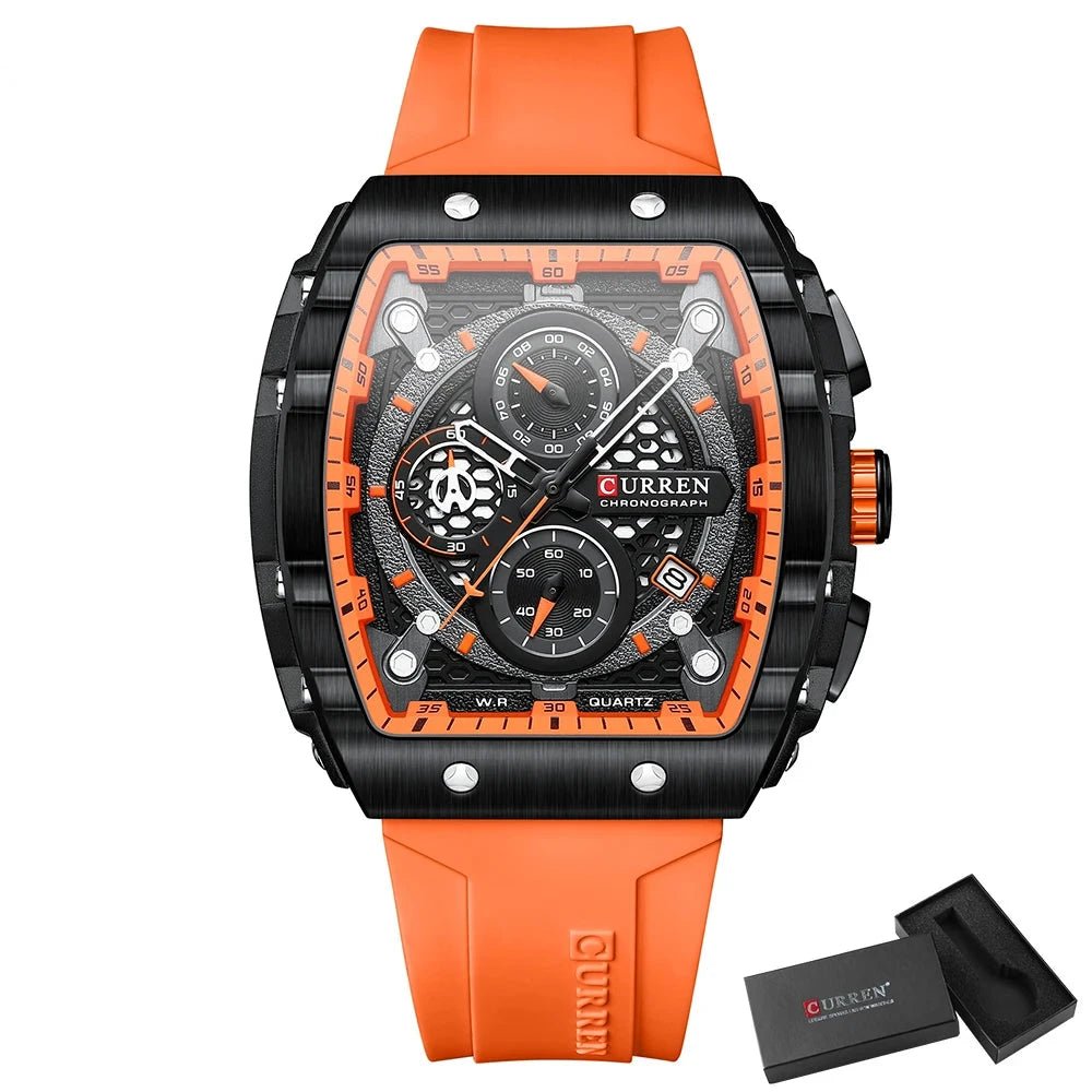 Orologio da polso casual con cinturino in silicone da uomo - Orologio uomo ATREND