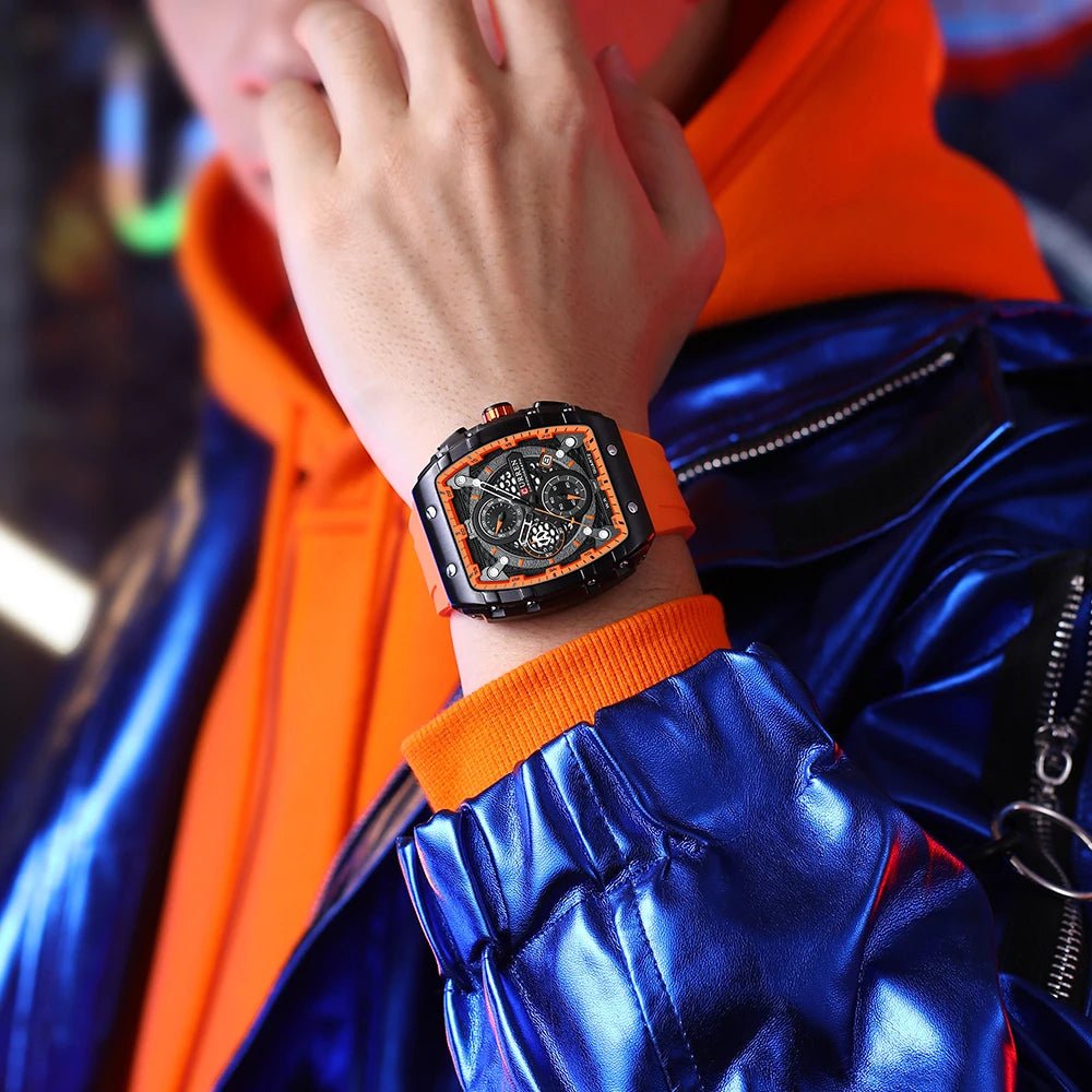 Orologio da polso casual con cinturino in silicone da uomo - Orologio uomo ATREND