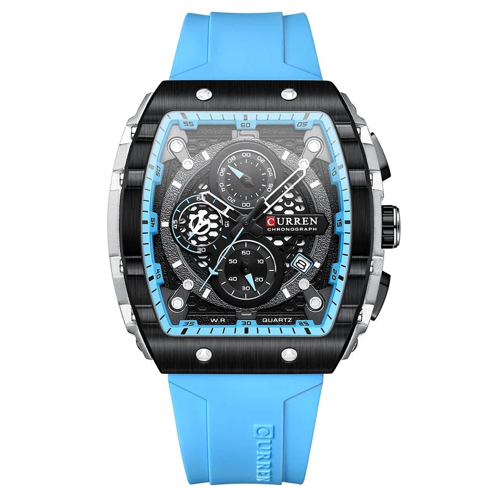Orologio da polso casual con cinturino in silicone da uomo - Orologio uomo ATREND