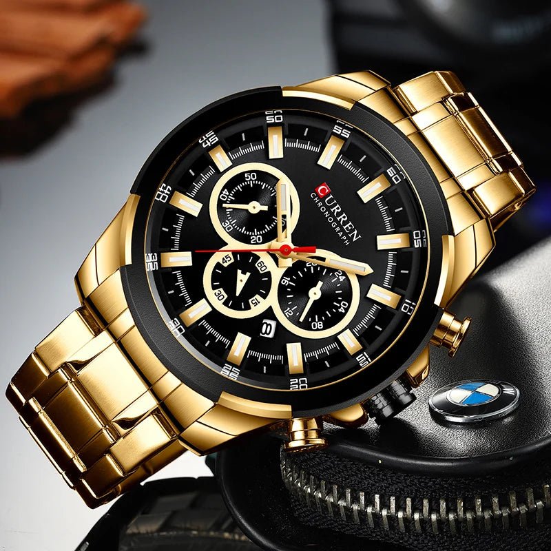 Orologio da polso casual in acciaio inox da uomo - Orologio uomo ATREND