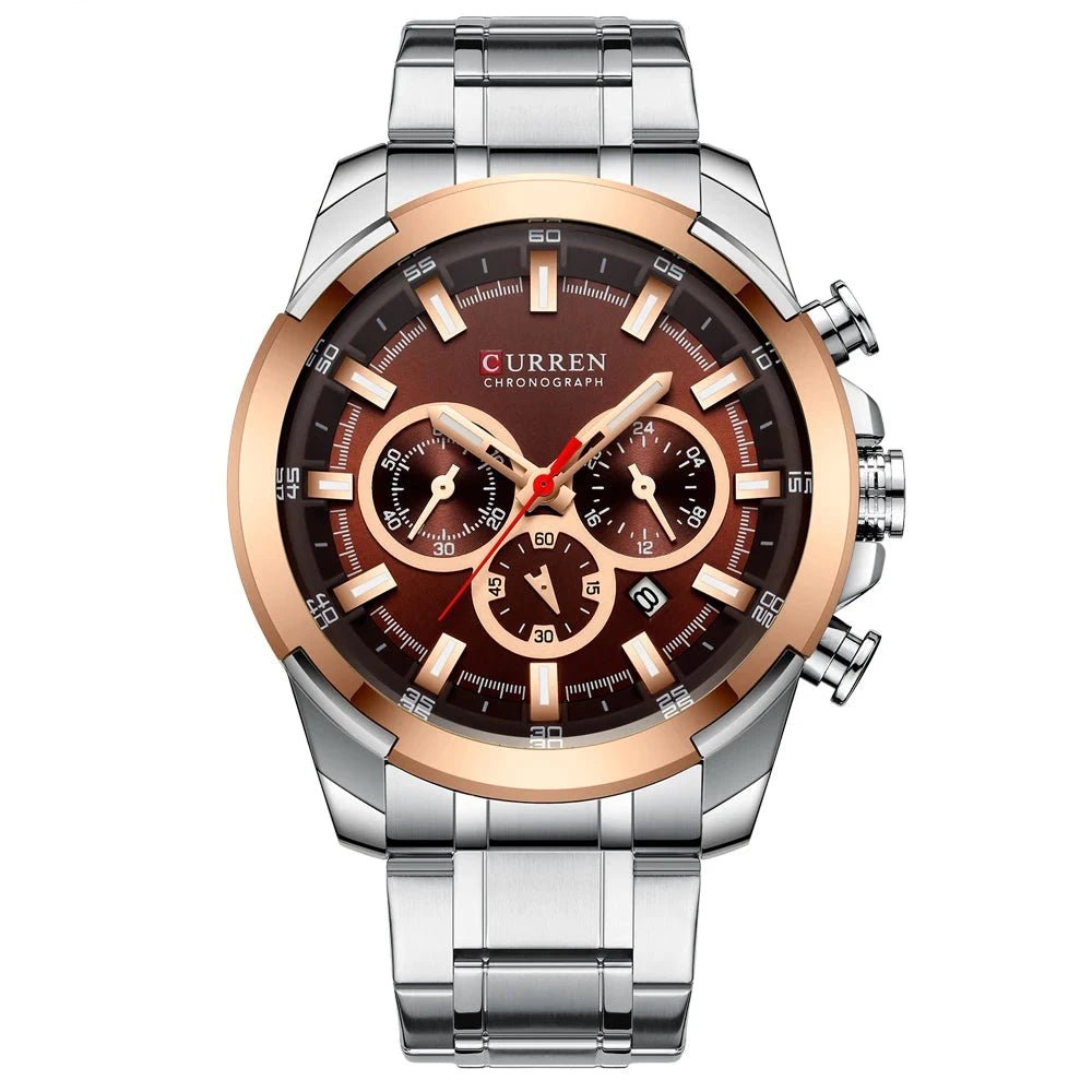 Orologio da polso casual in acciaio inox da uomo - Orologio uomo ATREND
