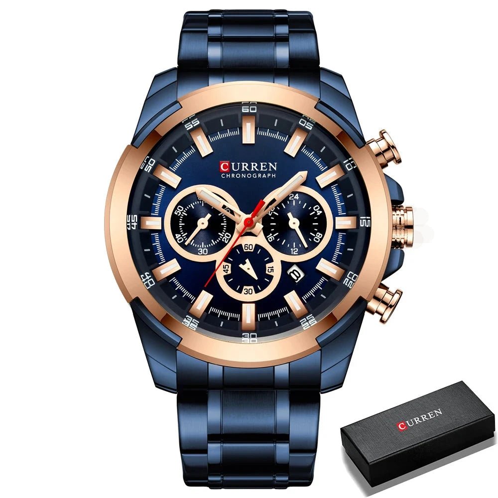 Orologio da polso casual in acciaio inox da uomo - Orologio uomo ATREND