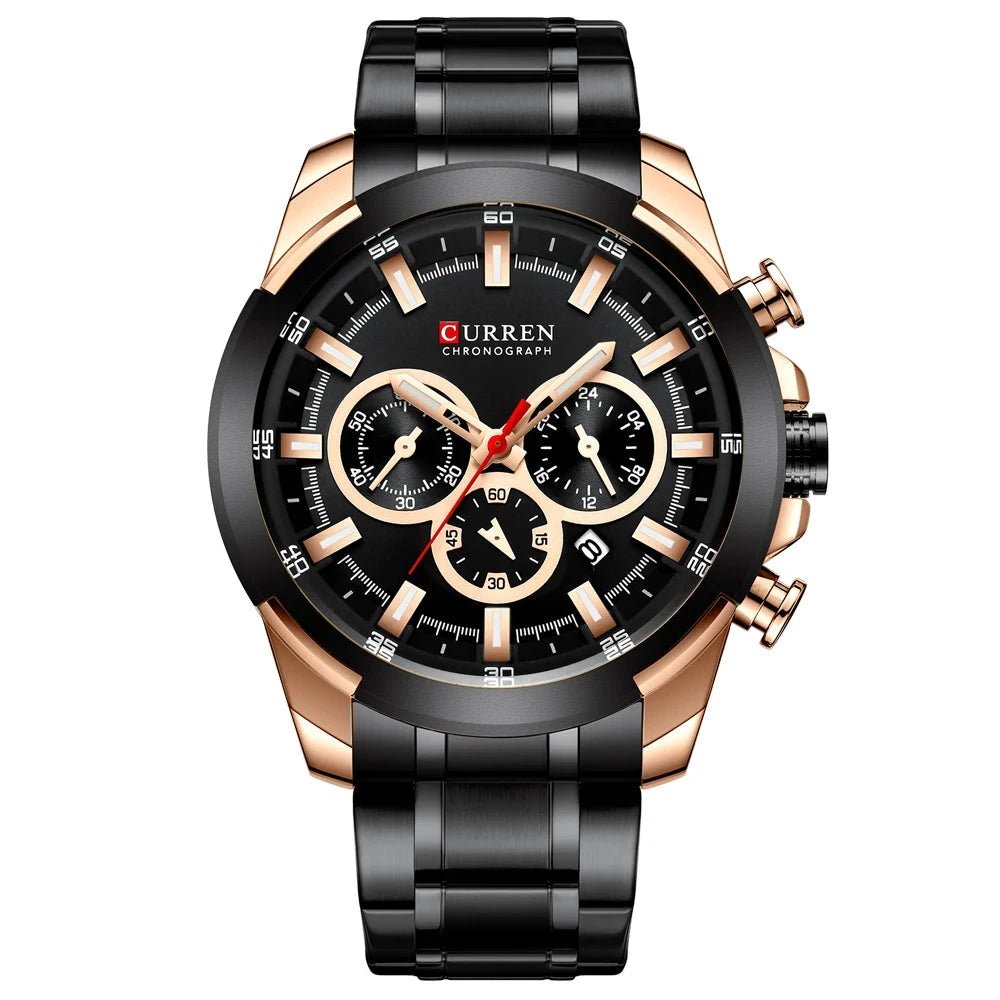 Orologio da polso casual in acciaio inox da uomo - Orologio uomo ATREND