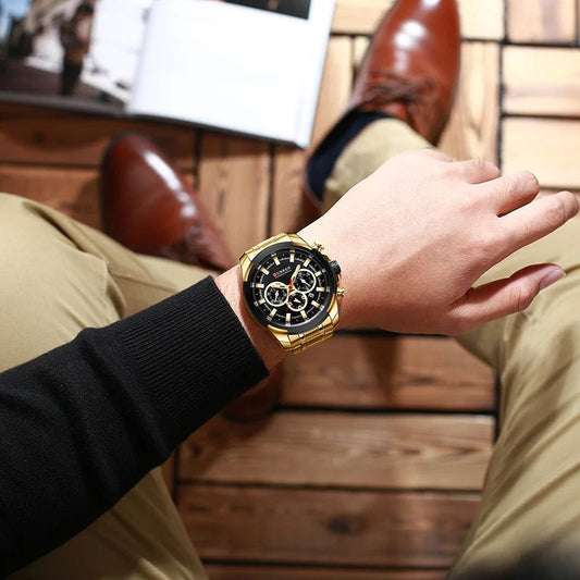 Orologio da polso casual in acciaio inox da uomo - Orologio uomo ATREND