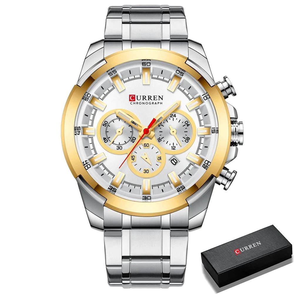 Orologio da polso casual in acciaio inox da uomo - Orologio uomo ATREND
