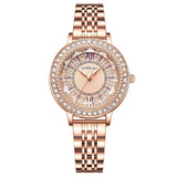 Orologio da polso con quadrante rotondo e brillantini da donna - Orologio donna ATREND