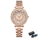 Orologio da polso con quadrante rotondo e brillantini da donna - Orologio donna ATREND