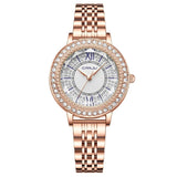 Orologio da polso con quadrante rotondo e brillantini da donna - Orologio donna ATREND