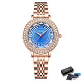 Orologio da polso con quadrante rotondo e brillantini da donna - Orologio donna ATREND