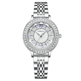 Orologio da polso con quadrante rotondo e brillantini da donna - Orologio donna ATREND