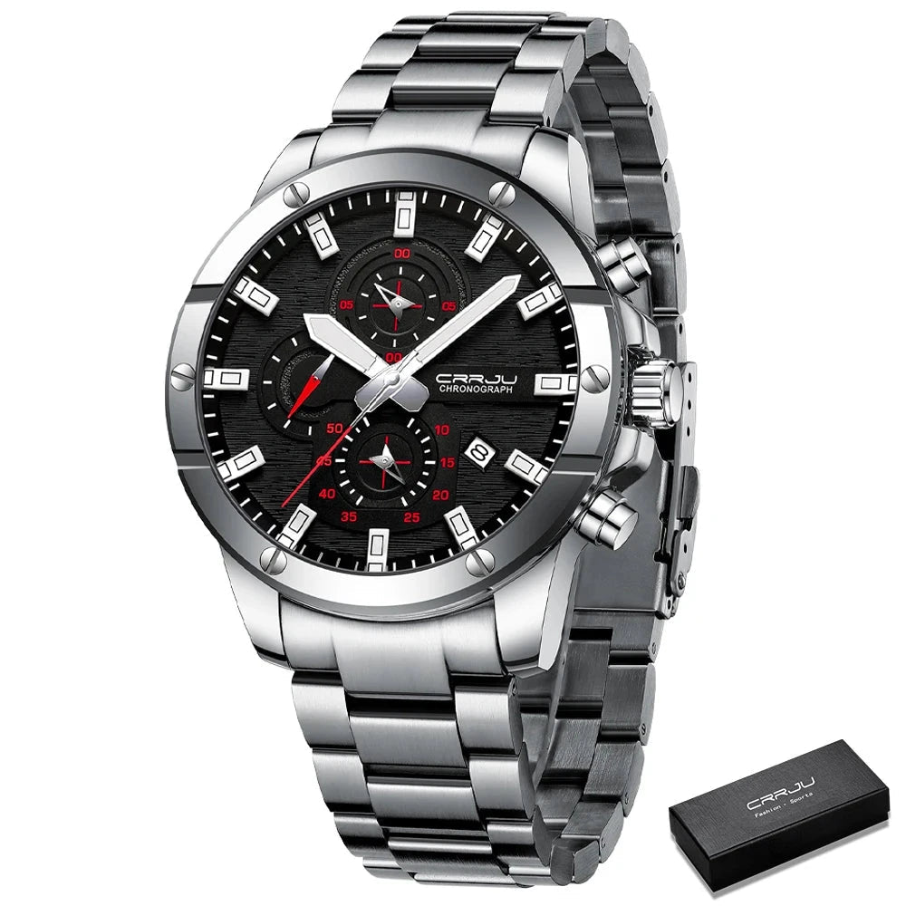 Orologio da polso cronografo in acciaio inossidabile da uomo - Orologio uomo ATREND