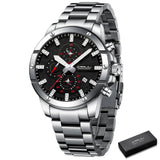 Orologio da polso cronografo in acciaio inossidabile da uomo - Orologio uomo ATREND