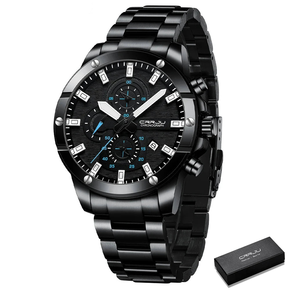 Orologio da polso cronografo in acciaio inossidabile da uomo - Orologio uomo ATREND