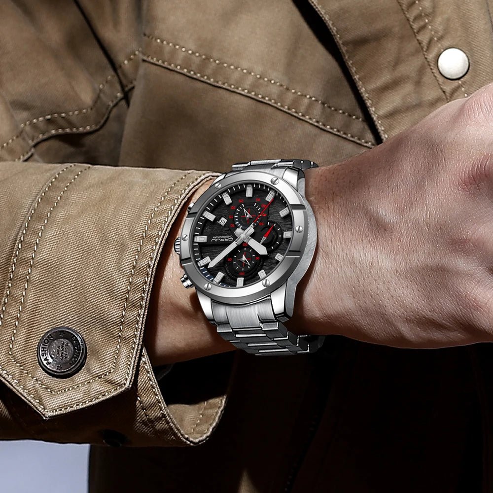 Orologio da polso cronografo in acciaio inossidabile da uomo - Orologio uomo ATREND