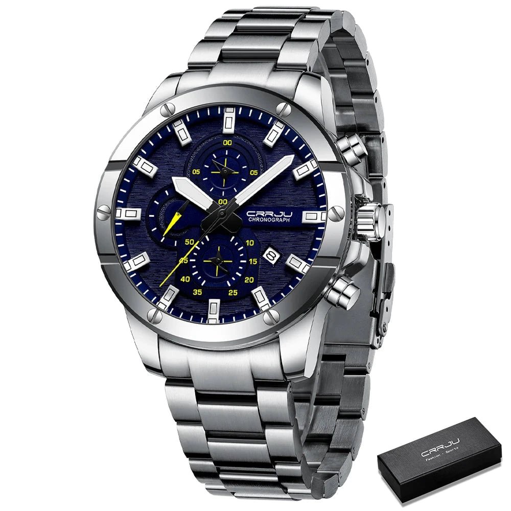 Orologio da polso cronografo in acciaio inossidabile da uomo - Orologio uomo ATREND