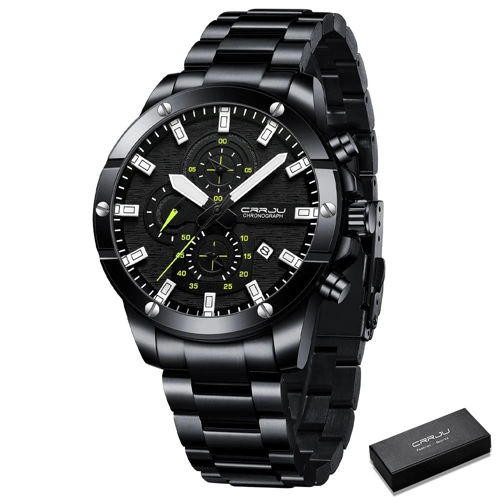 Orologio da polso cronografo in acciaio inossidabile da uomo - Orologio uomo ATREND
