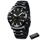 Orologio da polso cronografo in acciaio inossidabile da uomo - Orologio uomo ATREND