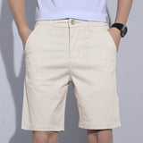 Pantaloncini casual in tinta unita da uomo ATREND