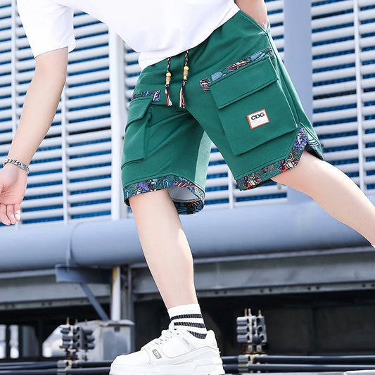 Pantaloncini casual multi tasche da uomo ATREND