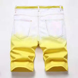 Pantaloncini di jeans bicolor da uomo - Pantaloncini in jeans ATREND