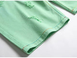 Pantaloncini di jeans bicolor da uomo - Pantaloncini in jeans ATREND
