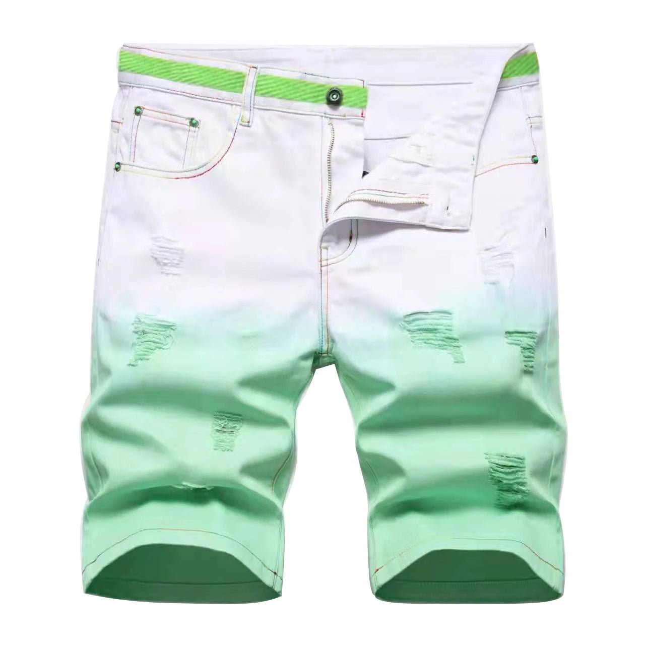 Pantaloncini di jeans bicolor da uomo - Pantaloncini in jeans ATREND