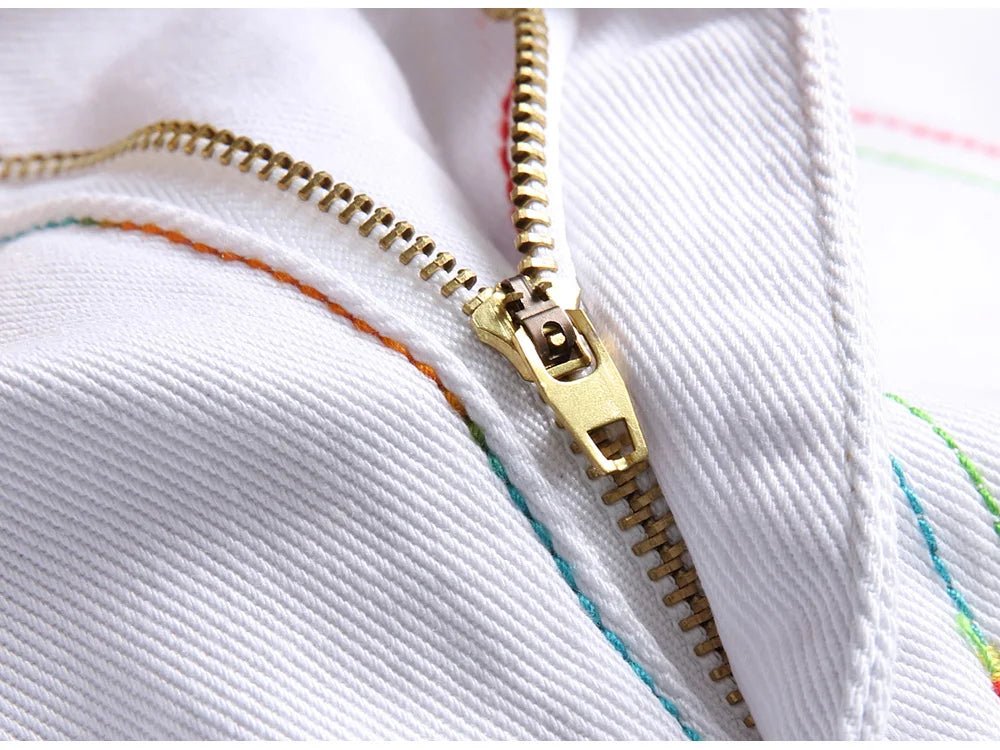 Pantaloncini di jeans bicolor da uomo - Pantaloncini in jeans ATREND