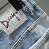 Pantaloncini di jeans bicolor multi tasche da uomo ATREND