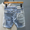 Pantaloncini di jeans bicolor multi tasche da uomo ATREND