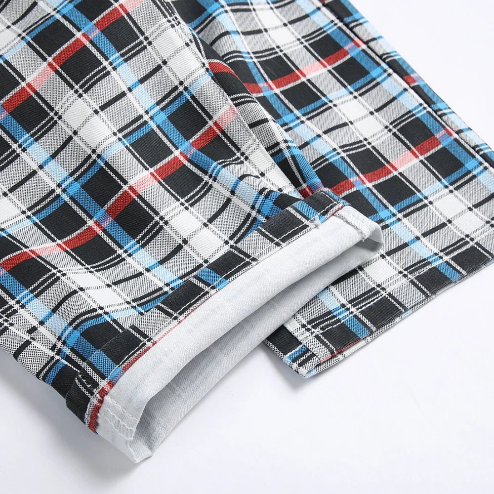 Pantaloncini di jeans casual a righe da uomo - Pantaloncini in jeans ATREND