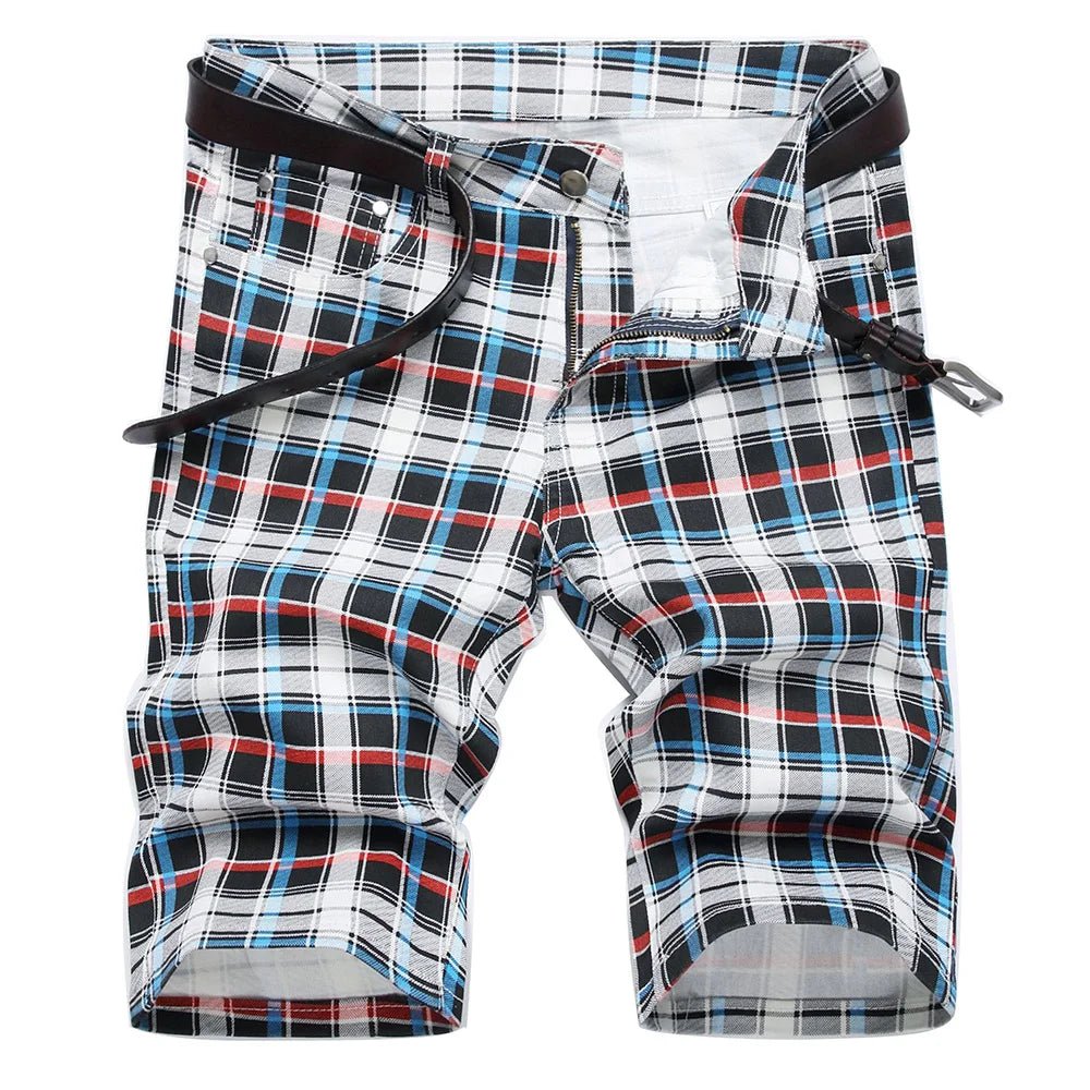 Pantaloncini di jeans casual a righe da uomo - Pantaloncini in jeans ATREND