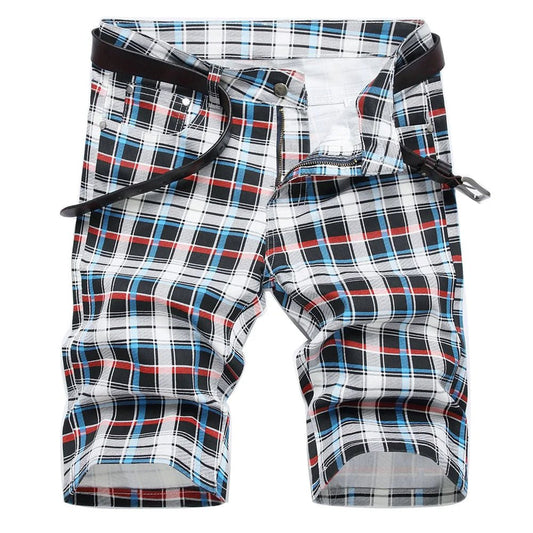 Pantaloncini di jeans casual a righe da uomo - Pantaloncini in jeans ATREND