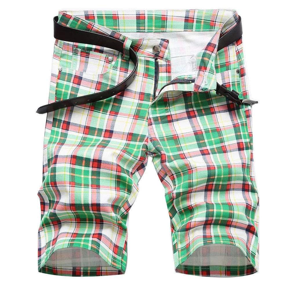 Pantaloncini di jeans casual a righe da uomo - Pantaloncini in jeans ATREND