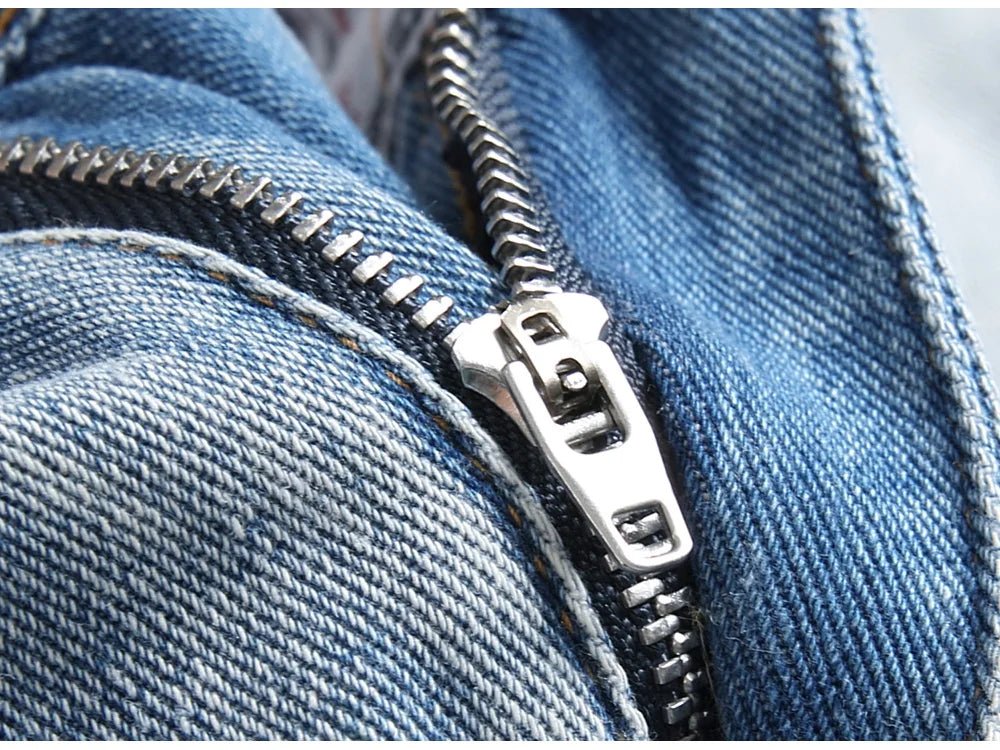 Pantaloncini di jeans casual con orlo floreale da uomo ATREND