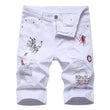 Pantaloncini di jeans con lettere da uomo ATREND